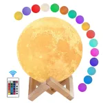 lampe lune 3D design moderne