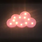 nuage lumineux LED 3D pour chambre