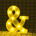 veilleuse intégrant lettres et chiffres