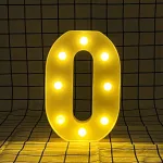veilleuse murale en lettres et chiffres luminescents