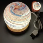 lampe veilleuse planète rainbow 8 cm