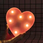 veilleuse moderne lettres et chiffres