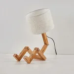 veilleuse bois style robot adulte