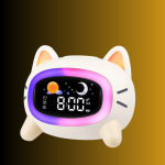réveil veilleuse éducatif chat