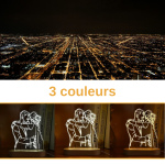 lampe personnalisée cœur baleine