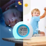 Réveil Veilleuse 7 couleurs veilleuse multifonction 7 couleurs