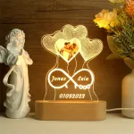 veilleuse amour personnalisée