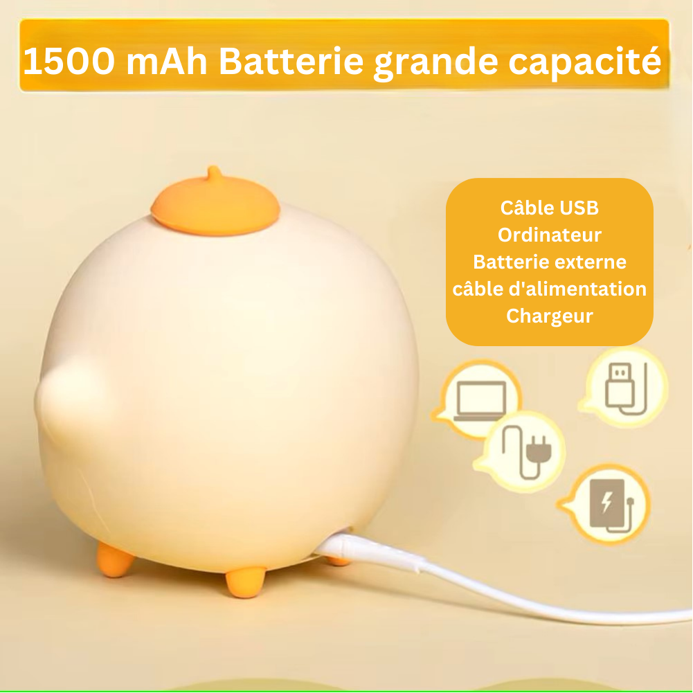 réveil veilleuse coloré Picotin