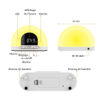 veilleuse-reveil-effet-soleil-levant veilleuse réveil effet soleil levant